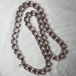 PONO, greyish and Gold Beaded Necklace,